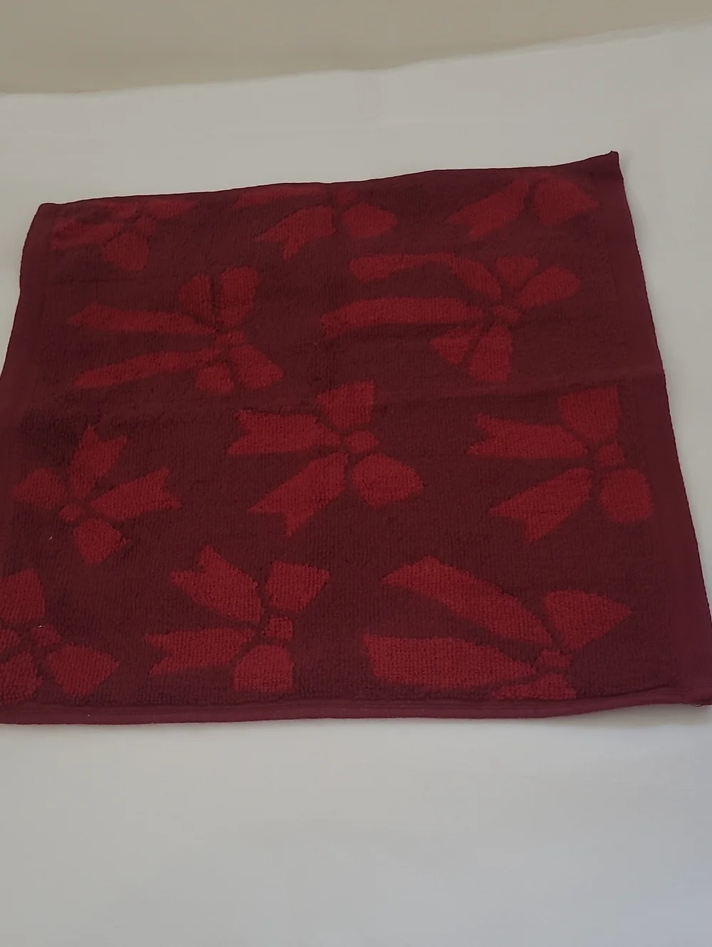 Sonoma Burgundy Ribbon Pattern Jacquard Towel Set 6 Pc